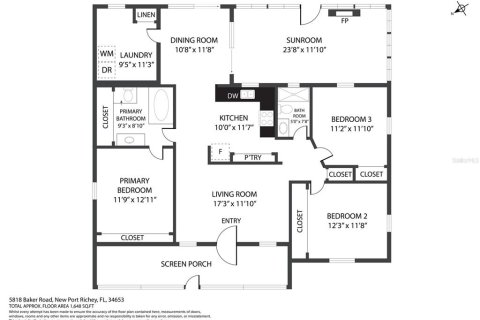 House in New Port Richey, Florida 3 bedrooms, 167.22 sq.m. № 1915043 - photo 28