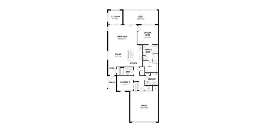 House floor plan «151SQM», 2 bedrooms in TRADITION - TELARO