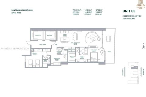 Condominio en venta en Miami, Florida, 2 dormitorios, 143.26 m2 № 1983697 - foto 3