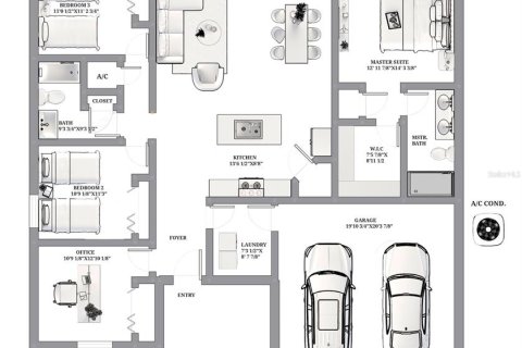 House in Ocala, Florida 4 bedrooms, 157.56 sq.m. № 1823985 - photo 2
