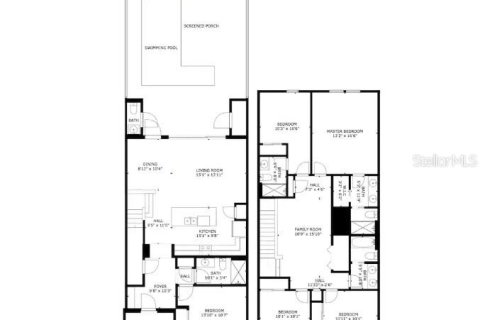 Купить таунхаус в Киссимми, Флорида 3 комнаты, 210.24м2, № 2135380 - фото 22