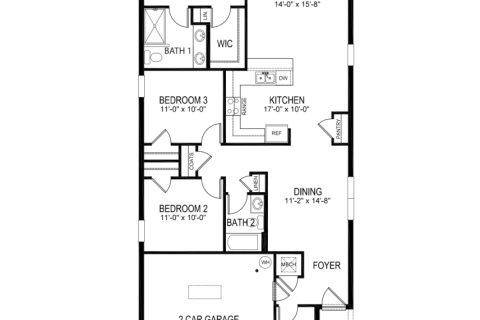 House in Saint Cloud, Florida 3 bedrooms, 139.73 sq.m. № 1870308 - photo 1