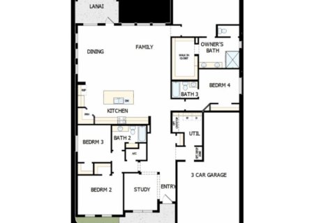 House floor plan «House», 4 bedrooms in Carmela