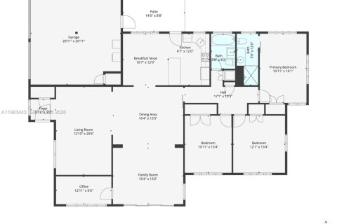 Купить виллу или дом в Корал-Гейблс, Флорида 3 спальни, 185.62м2, № 2067570 - фото 3
