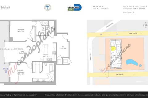 Condo in Miami, Florida, 2 bedrooms  № 1403114 - photo 10