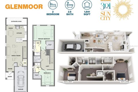 Townhouse in Wimauma, Florida 2 bedrooms, 146.6 sq.m. № 2123733 - photo 14