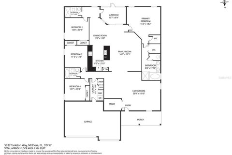 House in Mount Dora, Florida 4 bedrooms, 224.82 sq.m. № 1584067 - photo 29