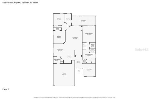 Villa ou maison à louer à Seffner, Floride: 3 chambres, 160.07 m2 № 2100389 - photo 2