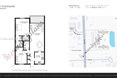 Condominio en venta en Davie, Florida, 2 dormitorios, 91.97 m2 № 1967452 - foto 21