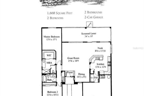 House in Summerfield, Florida 2 bedrooms, 158.68 sq.m. № 1907718 - photo 24