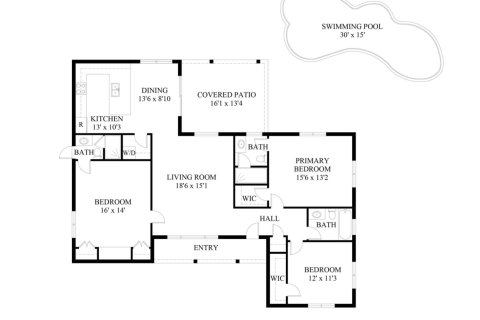 House in West Palm Beach, Florida 3 bedrooms, 149.11 sq.m. № 1189652 - photo 1