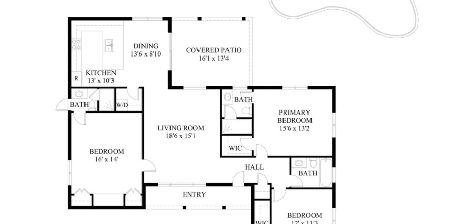 House in West Palm Beach, Florida 3 bedrooms, 149.11 sq.m. № 1189652
