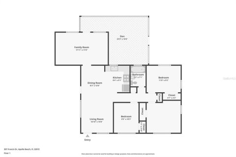 House in Apollo Beach, Florida 3 bedrooms, 97.45 sq.m. № 1681892 - photo 2