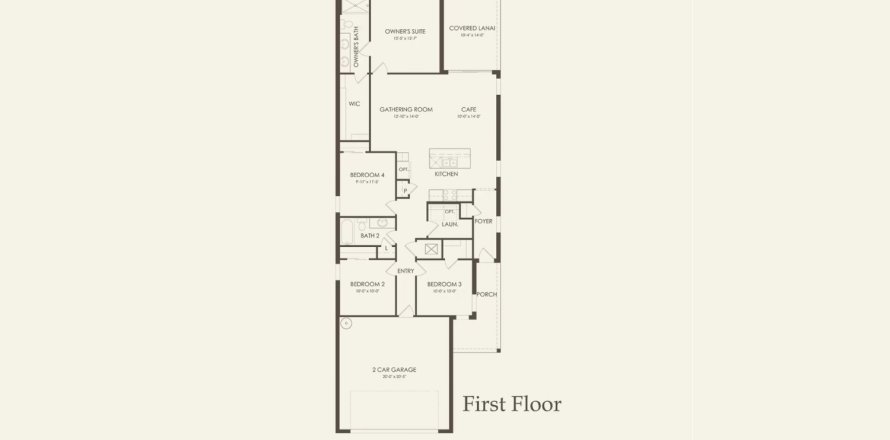 Планировка таунхауса «147SQM DANIEL» 4 спальни в ЖК ISLES AT BAYVIEW
