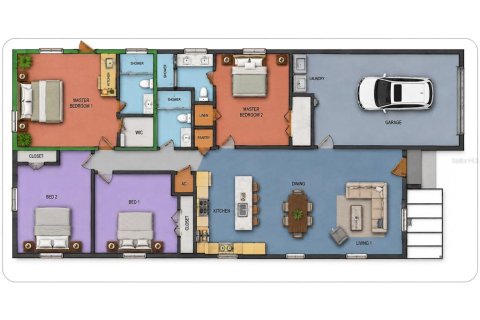 House in Sanford, Florida 4 bedrooms, 138.8 sq.m. № 2353499 - photo 5