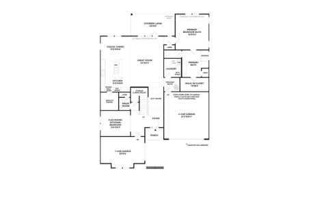 House floor plan «House», 4 bedrooms in Coral Ridge at Seabrook by Toll Brothers
