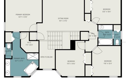 House in Land O' Lakes, Florida 5 bedrooms, 271.55 sq.m. № 2203553 - photo 5