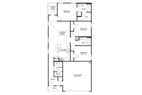 Villa ou maison à vendre à Bunnell, Floride: 3 chambres, 115.66 m2 № 2236967 - photo 2