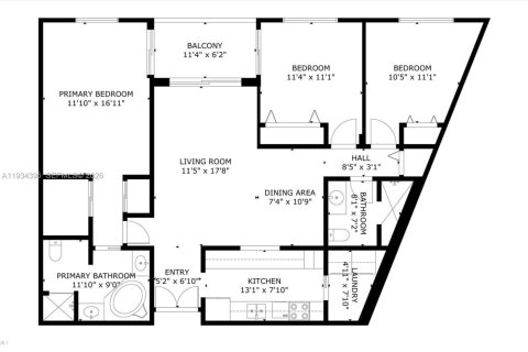 Купить кондоминиум в Дорал, Флорида 3 спальни, 123.56м2, № 1995243 - фото 25