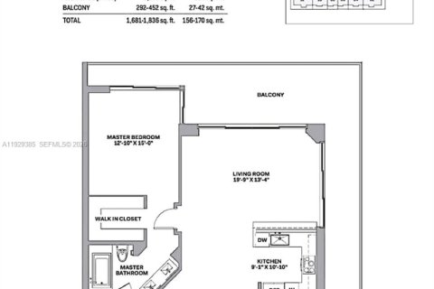 Купить кондоминиум в Майами, Флорида 2 спальни, 117.99м2, № 2001466 - фото 6