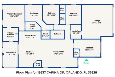 Villa ou maison à vendre à Orlando, Floride: 4 chambres, 175.96 m2 № 2420043 - photo 29