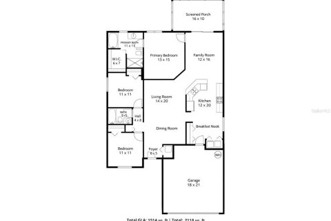 House in Daytona Beach, Florida 3 bedrooms, 140.65 sq.m. № 2225812 - photo 12