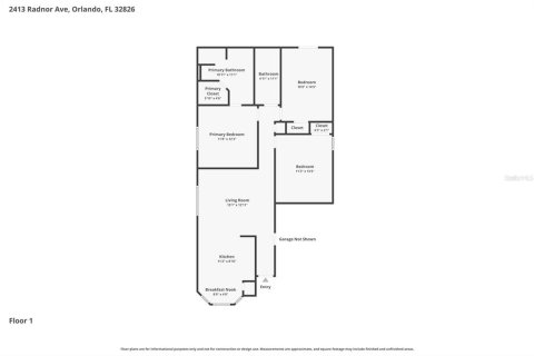 Casa en venta en Orlando, Florida, 3 dormitorios, 108.97 m2 № 2199514 - foto 11