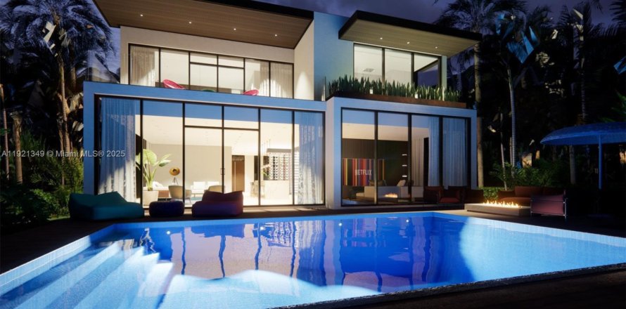 House in Miami Beach, Florida 4 bedrooms, 326.09 sq.m. № 2018633