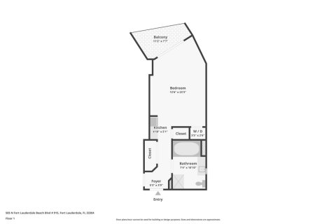 Condominio en venta en Fort Lauderdale, Florida, 3 habitaciones, 49.52 m2 № 2191575 - foto 8