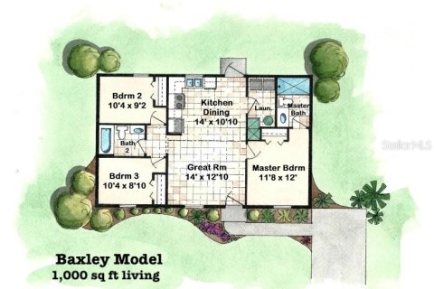 House in Ocala, Florida 3 bedrooms, 92.9 sq.m. № 2208009 - photo 17