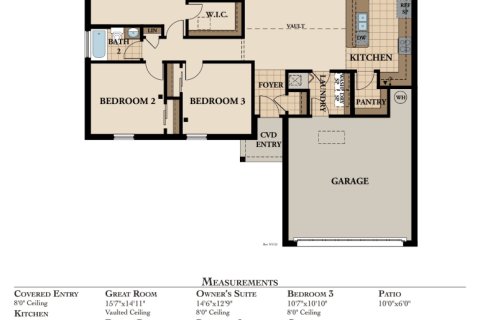 House in Palm Coast, Florida 3 bedrooms, 136.29 sq.m. № 1767332 - photo 1