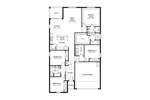 Townhouse floor plan «177SQM CORSICA», 4 bedrooms in SAVANNA AT LAKEWOOD RANCH