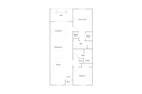 House floor plan «104SQM», 2 bedrooms in BABCOCK NATIONAL