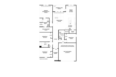 House floor plan «House», 4 bedrooms in Preserve at Beacon Lake by Toll Brothers
