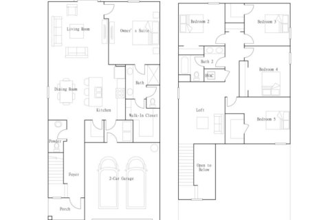 House floor plan «floor Columbia at Saddle Creek Preserve - The Manors I», 5 rooms in Saddle Creek Preserve - The Manors I