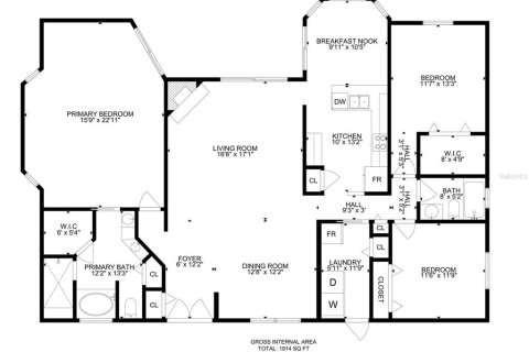 House in Lutz, Florida 3 bedrooms, 177.81 sq.m. № 1801338 - photo 9