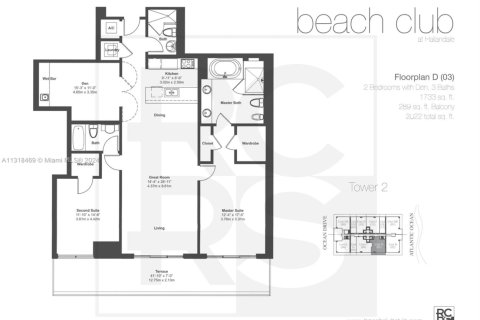 Condo in Hallandale Beach, Florida, 3 bedrooms  № 1448358 - photo 30