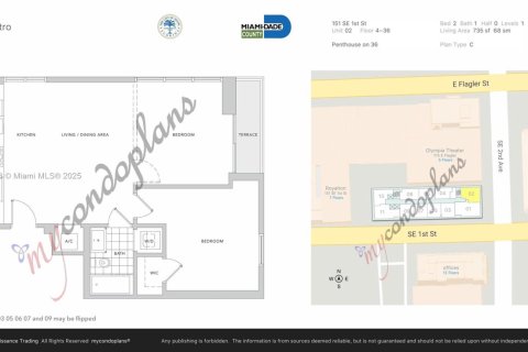 Купить кондоминиум в Майами, Флорида 2 спальни, 68.38м2, № 1969591 - фото 21