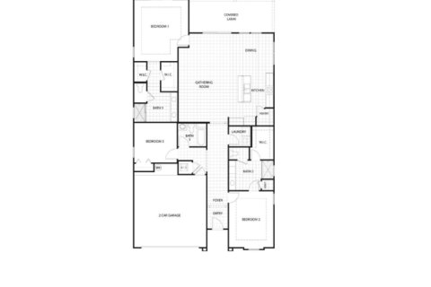 House floor plan «House», 3 bedrooms in Parkland Preserve