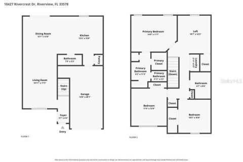 Touwnhouse à vendre à Riverview, Floride: 3 chambres, 151.15 m2 № 2227095 - photo 6