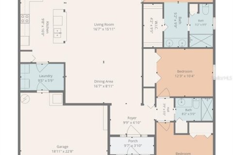 Купить виллу или дом в Окала, Флорида 12 комнат, 154.78м2, № 2322676 - фото 6
