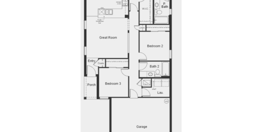 House floor plan «floor 1346 plan», 3 rooms in Hickory Ranch