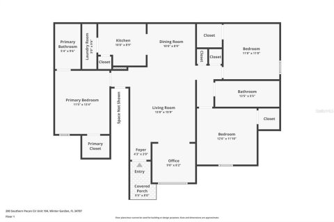 Condominio en venta en Winter Garden, Florida, 3 dormitorios, 124.49 m2 № 2239298 - foto 20