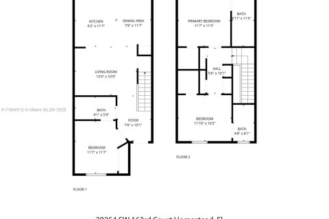 Купить таунхаус в Хомстед, Флорида 3 спальни, 123.37м2, № 1946993 - фото 29