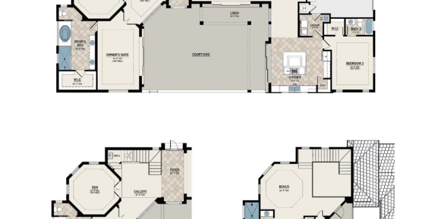 Дом в Aqua by Medallion Home в Брейдентон, Флорида 2 комнаты, 251м2 № 567712