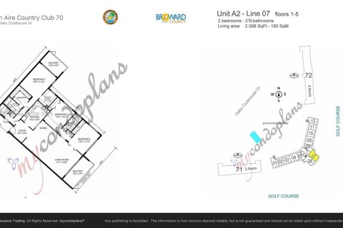 Condominio en venta en Pompano Beach, Florida, 3 dormitorios, 159.42 m2 № 1935710 - foto 25