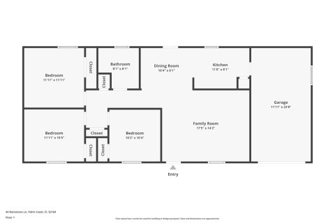 House in Palm Coast, Florida 3 bedrooms, 96.15 sq.m. № 1856770 - photo 3