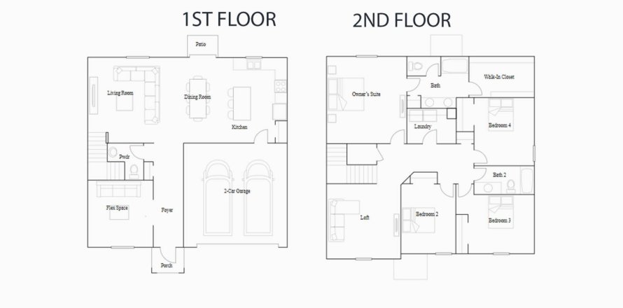 Villa ou maison à SOUTH CREEK à Riverview, Floride 4 chambres, 240 m2 № 196043