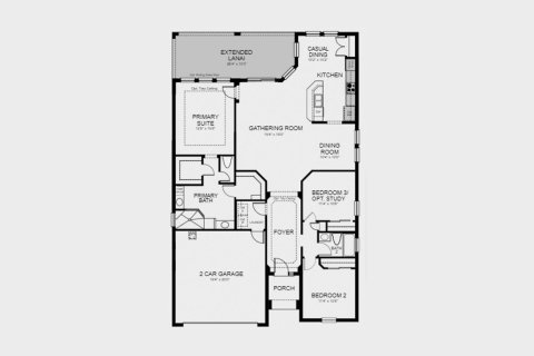 Townhouse floor plan «164SQM ARUBA», 3 bedrooms in BELLALAGO