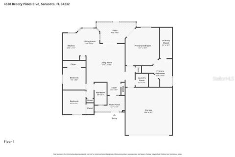 Снять в аренду виллу или дом в Сарасота, Флорида 3 спальни, 131.55м2, № 2100298 - фото 2
